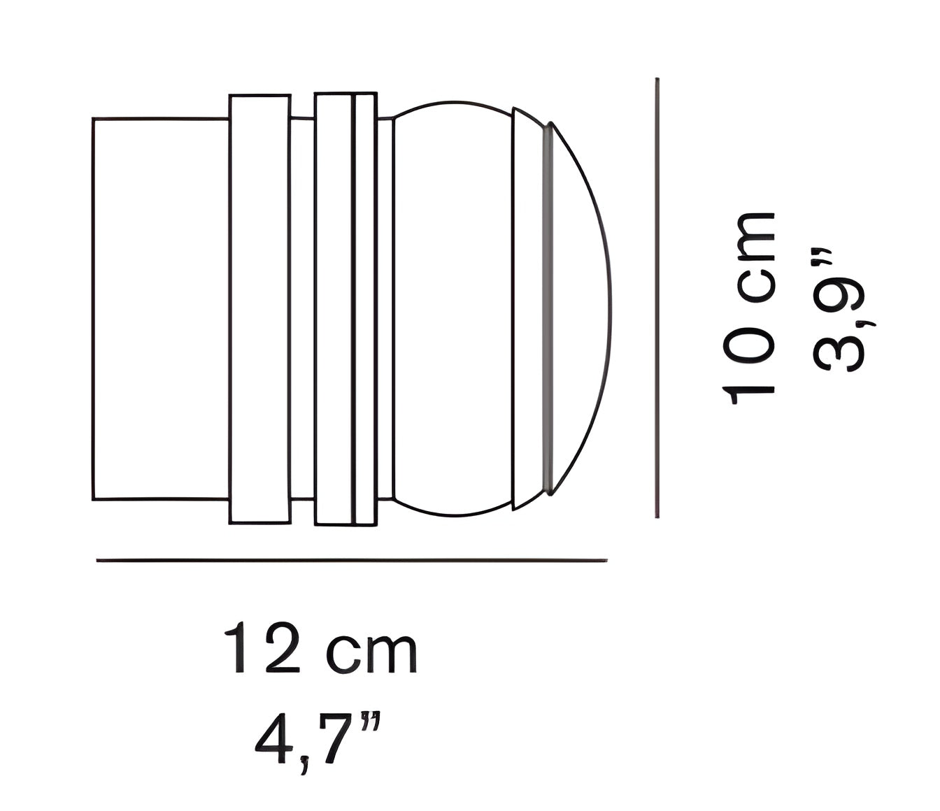 Oluce Fresnel Wall Lamp - OL-FRESNEL-1148-CR