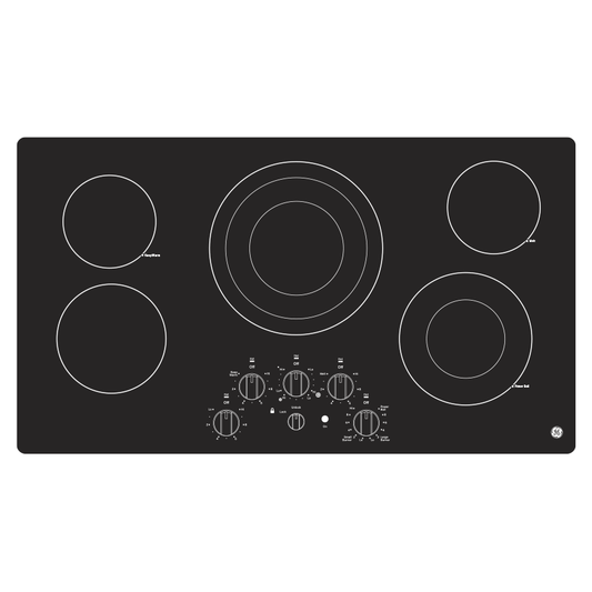GE APPLIANCES JEP5036DTBB GE® 36" Built-In Knob Control Electric Cooktop -JEP5036DTBB