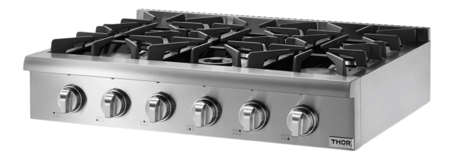 THOR KITCHEN HRT3618U Thor Kitchen 36-inch Professional Gas Rangetop - Model Hrt3618u - HRT3618U
