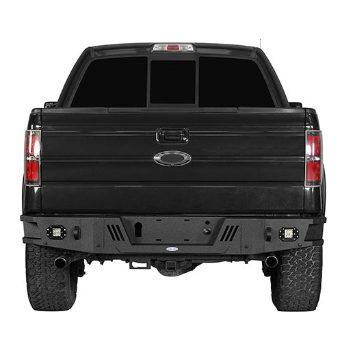 Hooke Road Full-Width Front Bumper & Rear Bumper Back Bumper(09-14 Ford F-150, Excluding Raptor)