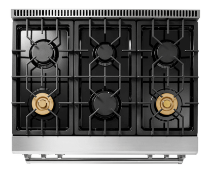Thor Kitchen 36-Inch Tilt Panel Gas Range - Professional - TRG3601