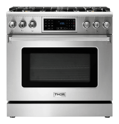 Thor Kitchen 36-Inch Tilt Panel Gas Range - Professional - TRG3601