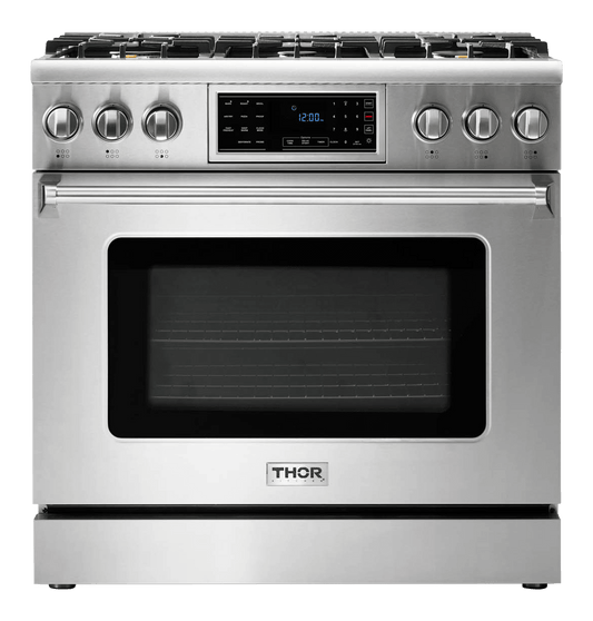 Thor Kitchen 36-Inch Tilt Panel Gas Range - Professional - TRG3601