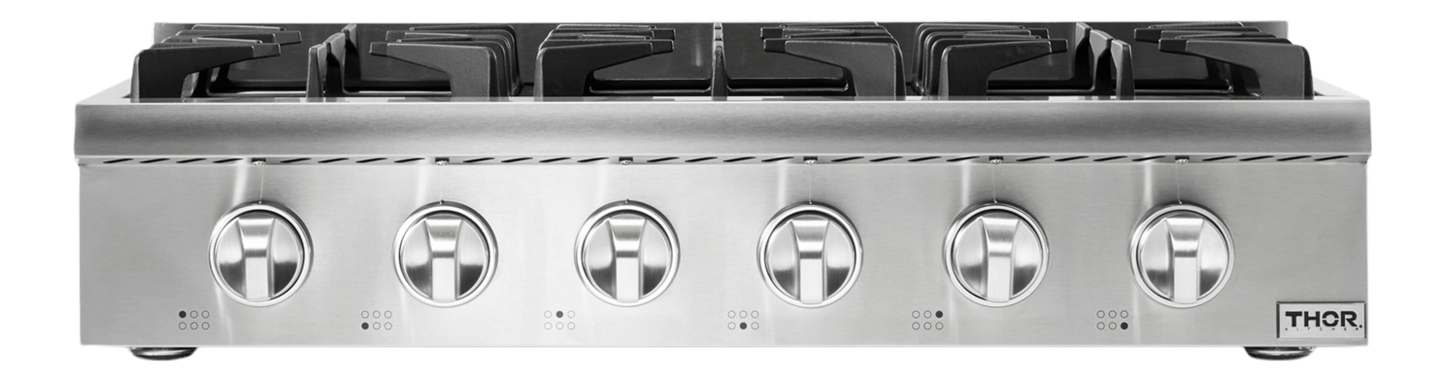 THOR KITCHEN HRT3618U Thor Kitchen 36-inch Professional Gas Rangetop - Model Hrt3618u - HRT3618U