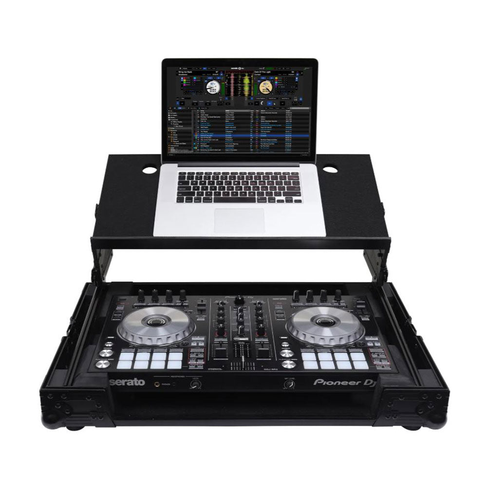 Odyssey Pioneer DDJ-SR / DDJ-SR2 Flight Case with Angle Glide Platform, Black - 188053