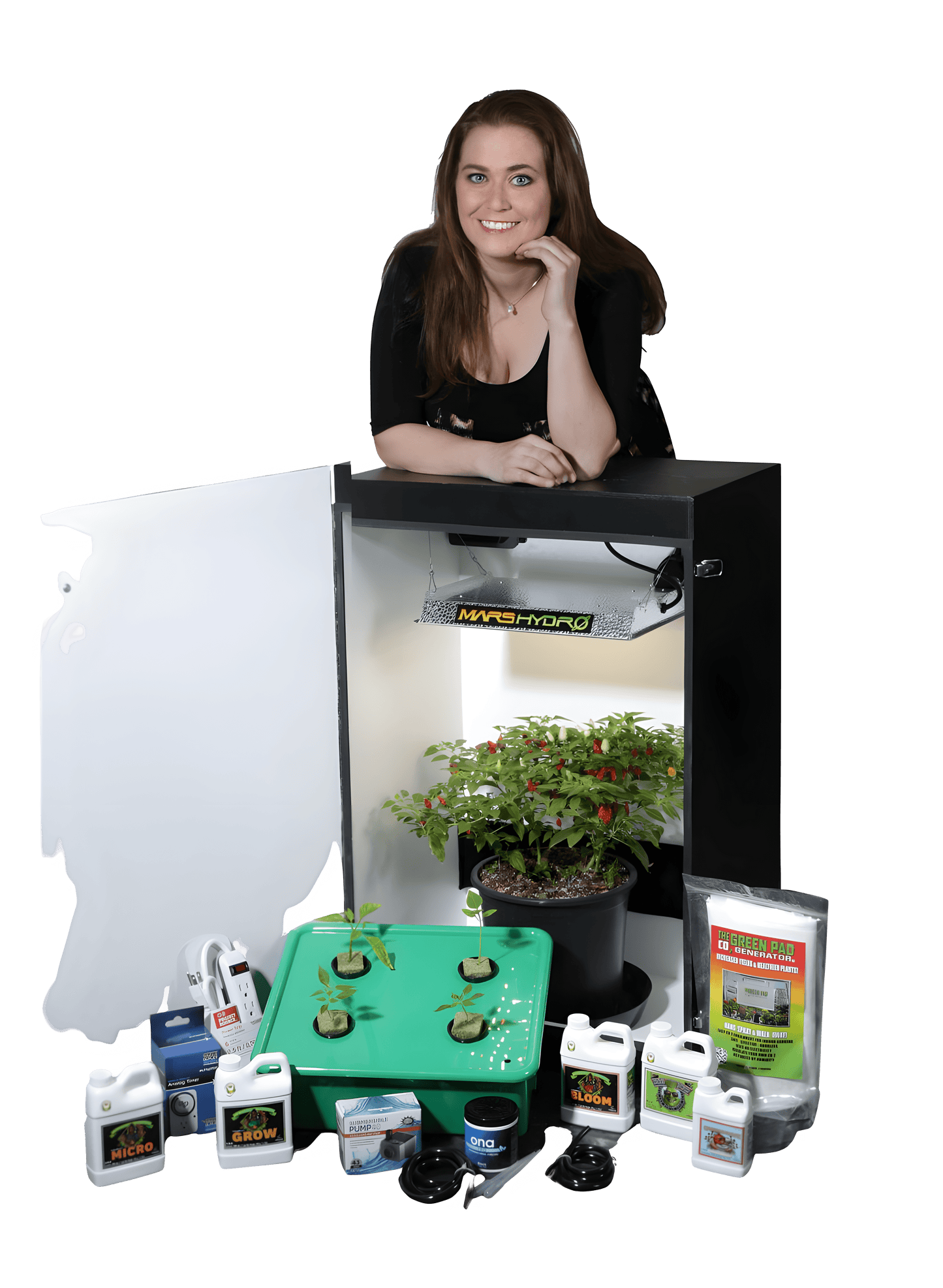 Dealzer Grandma's Secret Garden 6.0 4 Plant LED Grow Box New - GSG6