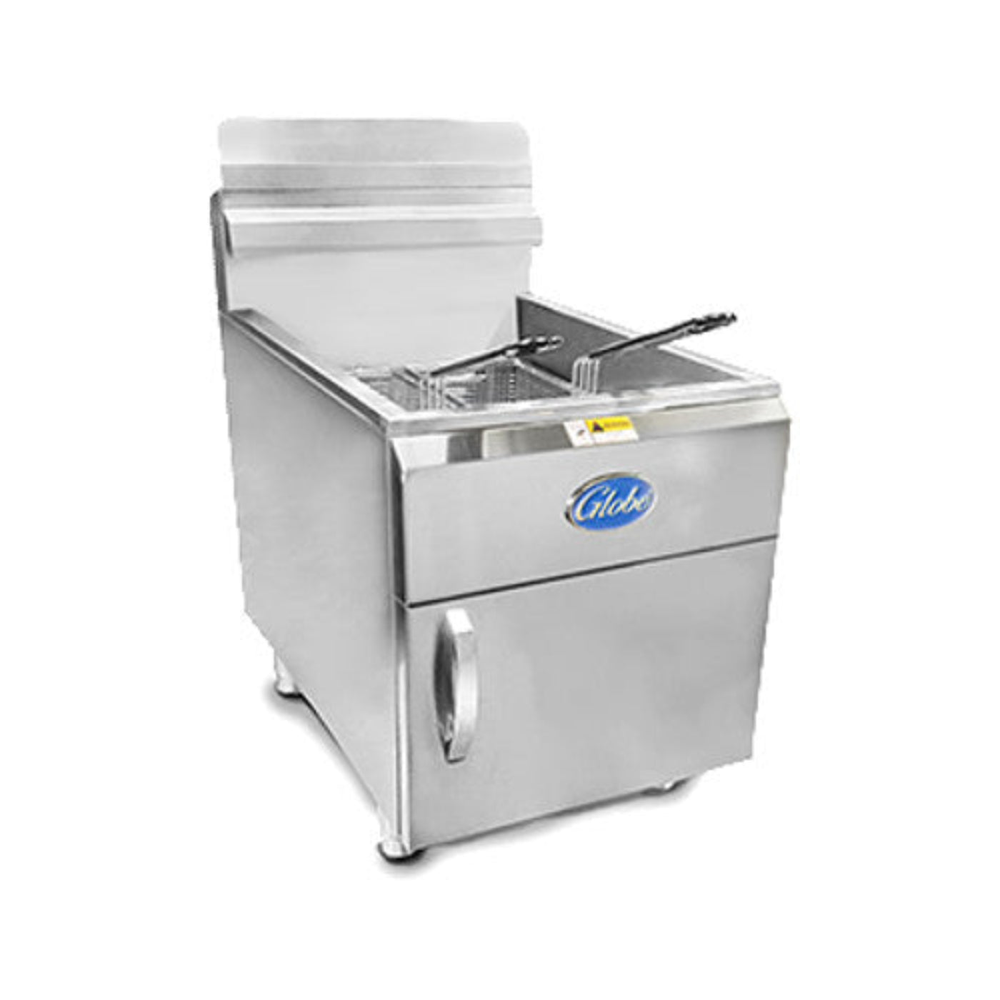 Globe GF30PG 30 lb. Liquid Propane Countertop Fryer - 53,000 BTU - GLGF30PG