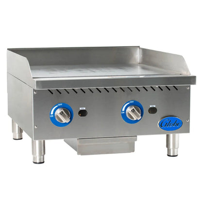 Globe GG24G 24" Countertop Gas Griddle - 60,000 BTU -  GLGG24G