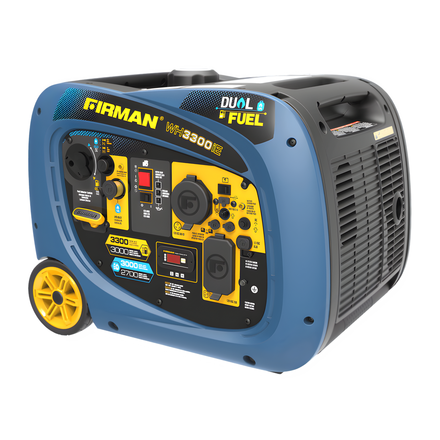 Firman WH03042 3000W/3300W 30 Amp Electric Start Parallel Ready Dual Fuel Inverter Generator New WH03042