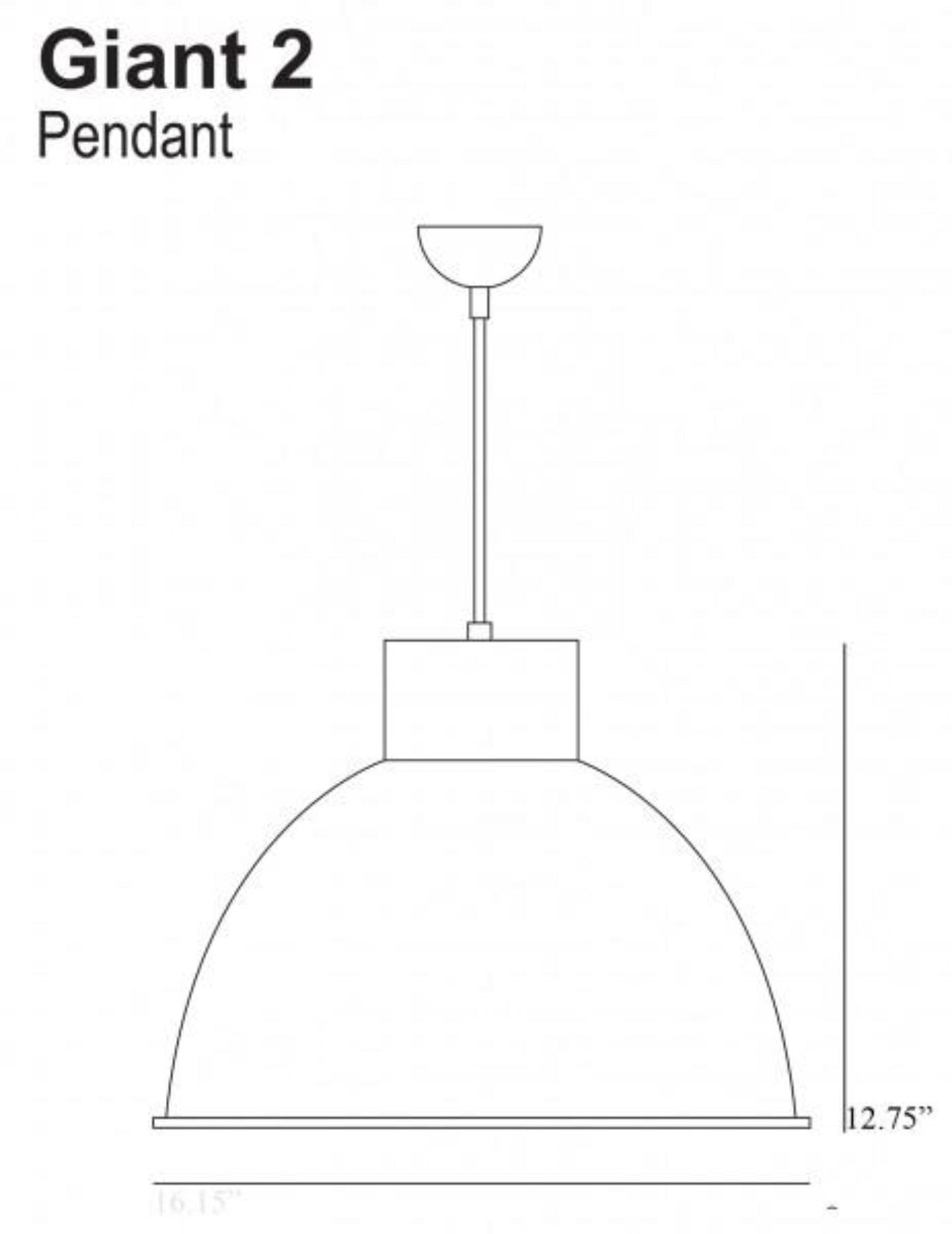 Original BTC Giant 2 Pendant & Diffuser
