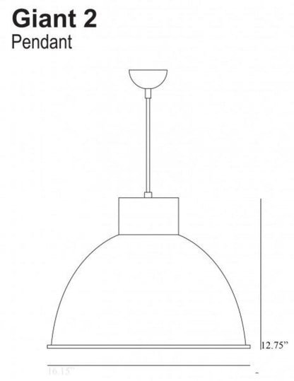 Original BTC Giant 2 Pendant & Diffuser