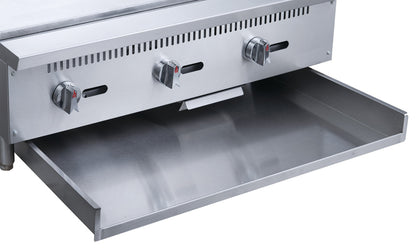 Chef AAA Commercial 48 in. Countertop with Griddle with 4 Burners NG - TCGM48
