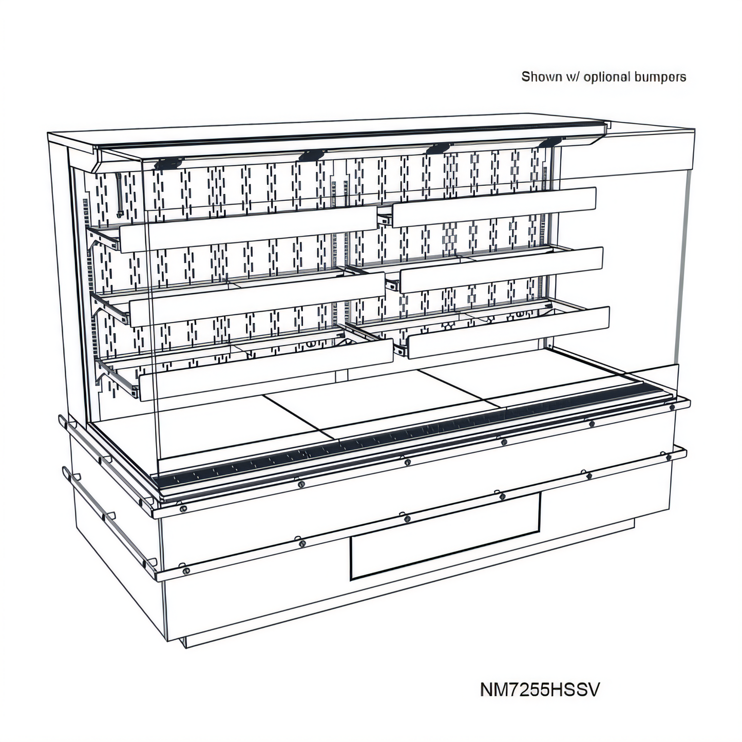 Structural Concepts NM7255HSSV Blend Hot Food Displays - NM7255HSSV