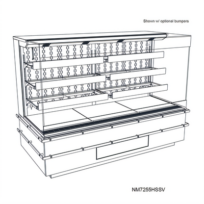 Structural Concepts NM7255HSSV Blend Hot Food Displays - NM7255HSSV