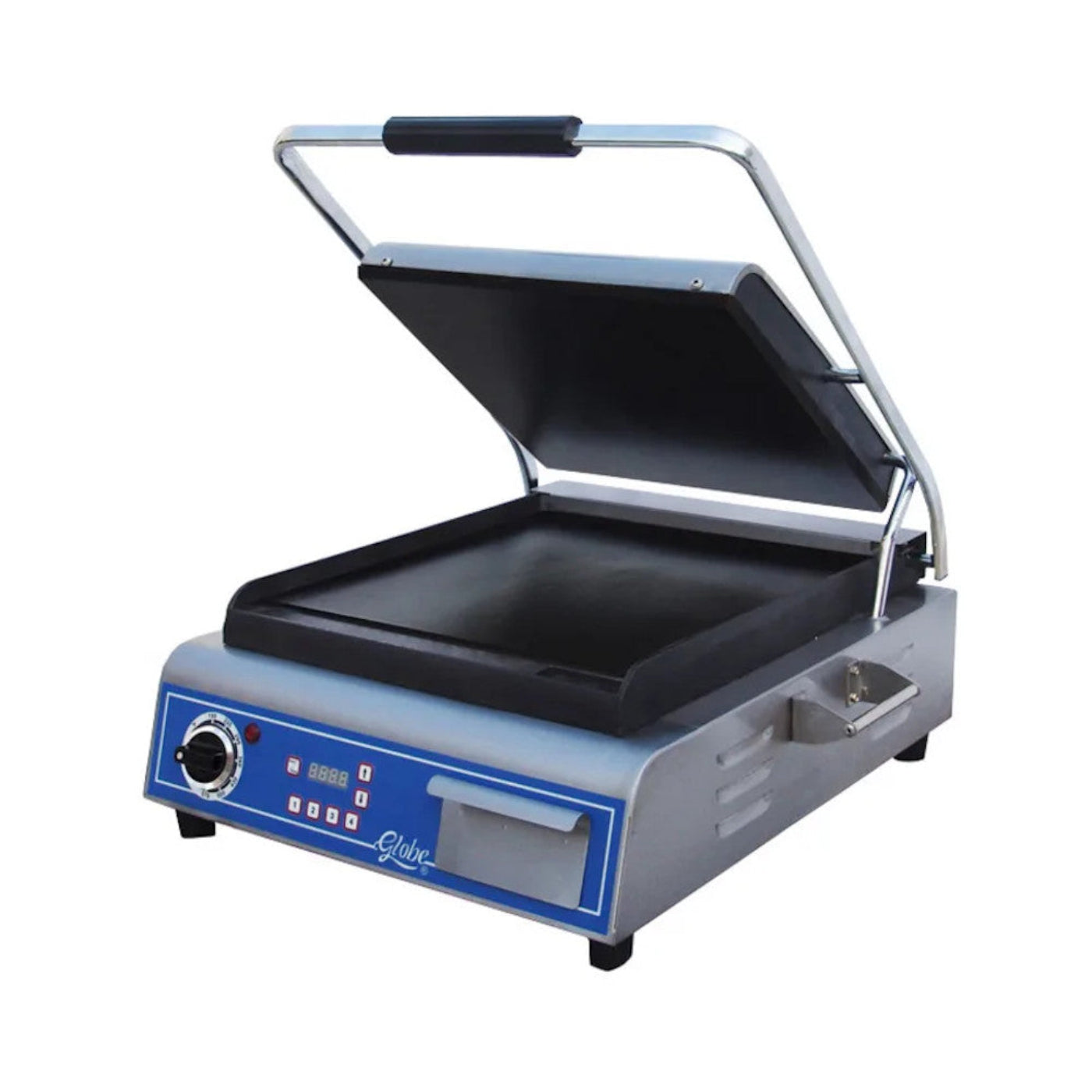 Globe GSG14D Deluxe Sandwich Grill with Smooth Plates - 1800W - GLGSG14D