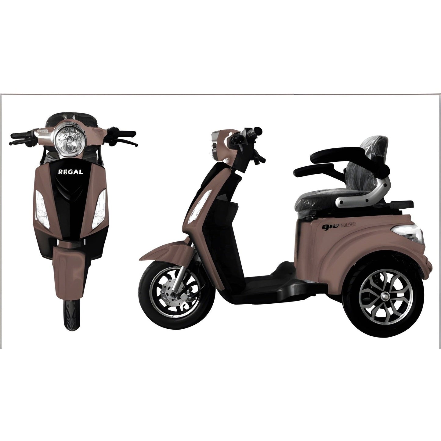 GVA Brands Regal 48V/20Ah 500W 3-Wheel Electric Scooter