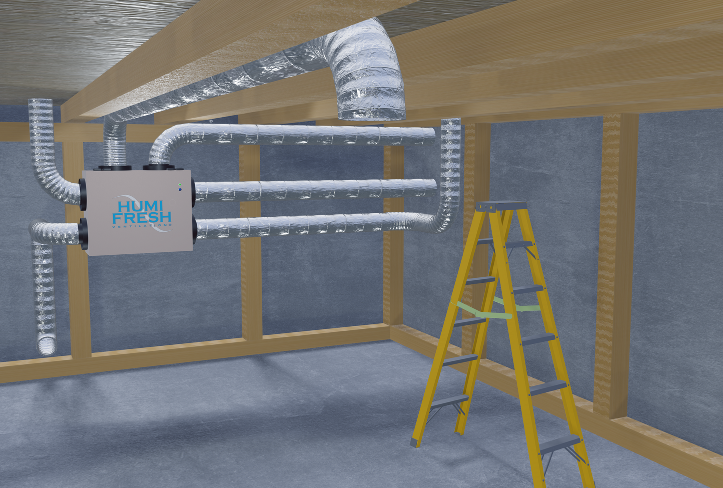 HumiFresh® Hybrid 200 - Whole Home Ventilation and Energy Recovery System and Hybrid 200 App - H-200