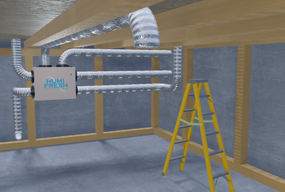 HumiFresh® Hybrid 200 - Whole Home Ventilation and Energy Recovery System and Hybrid 200 App - H-200