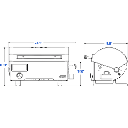 Halo Prime 300 Countertop Pellet Grill - 12042032