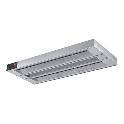 Hatco 3 43.5" Glo-Ray Double Aluminum Infrared Strip Heater with 3" Spacer - 120V/1,130W - GRAHL-42D
