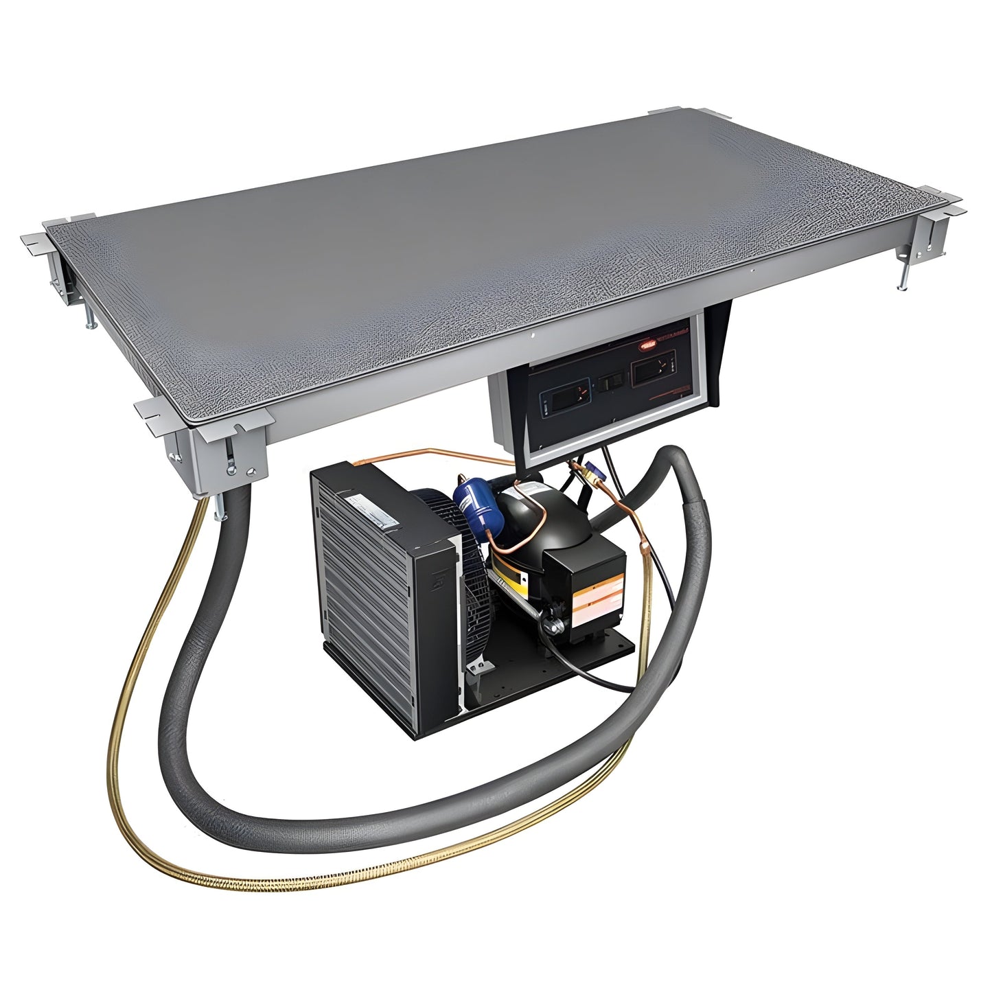 Hatco -S 24" Innovative Hot/Cold Built-In Swanstone Shelf Food Warmer with Flush Top - 120V/804W - HCSSBF-24-S