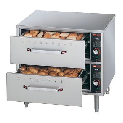 Hatco  29.5" Freestanding 2 Narrow Drawer Warmer with Thermostatic Control - 120V, 1 Phase - HDW-2
