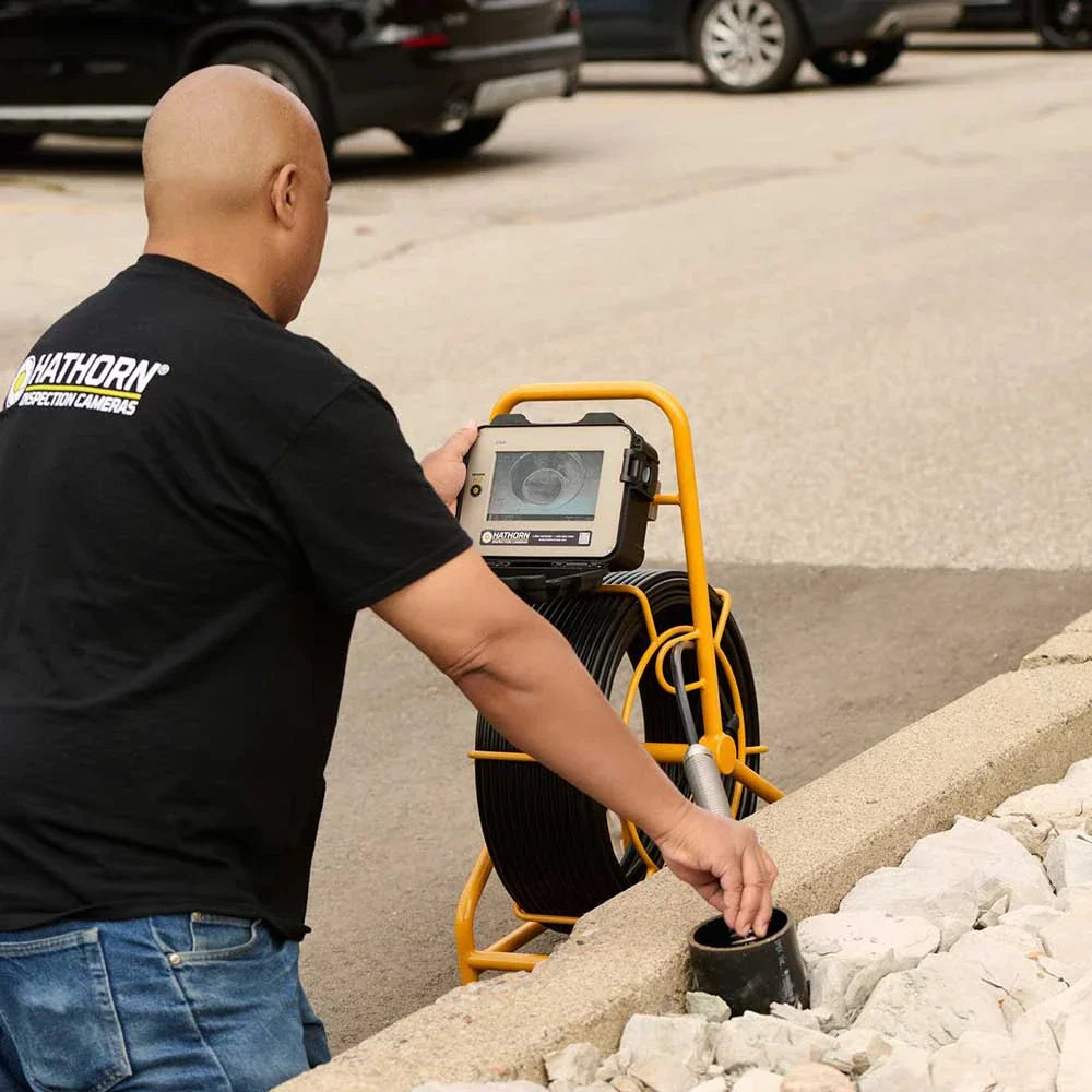 Hathorn H2 Sewer Camera 200FT .400 Push Rod 1.23 Self Leveling Camera - H2-2123-SL