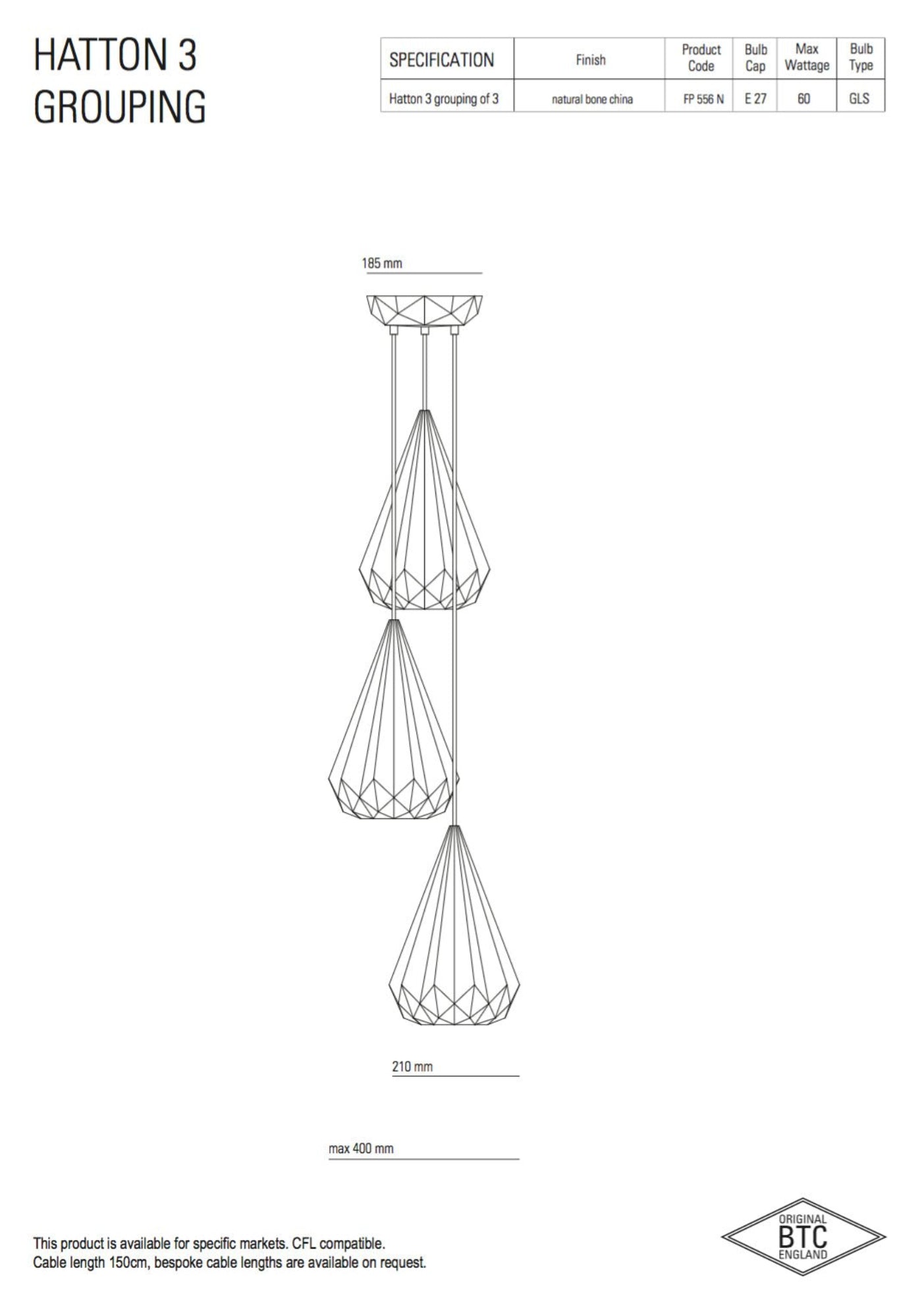 Original BTC Hatton 1 - Grouping Of Three