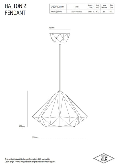 Original BTC Hatton 2 Pendant