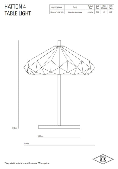 Original BTC Hatton Table Lamp