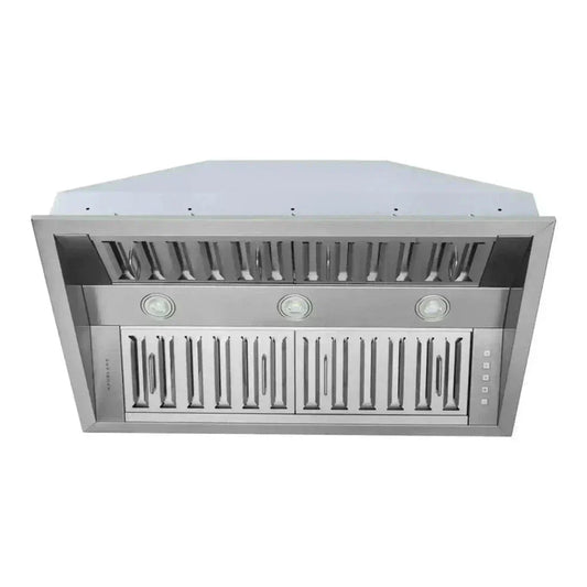 Hauslane 21 Deep 800 CFM Convertible Built-In Insert Range Hood in Stainless Steel -IN-R300SS-34