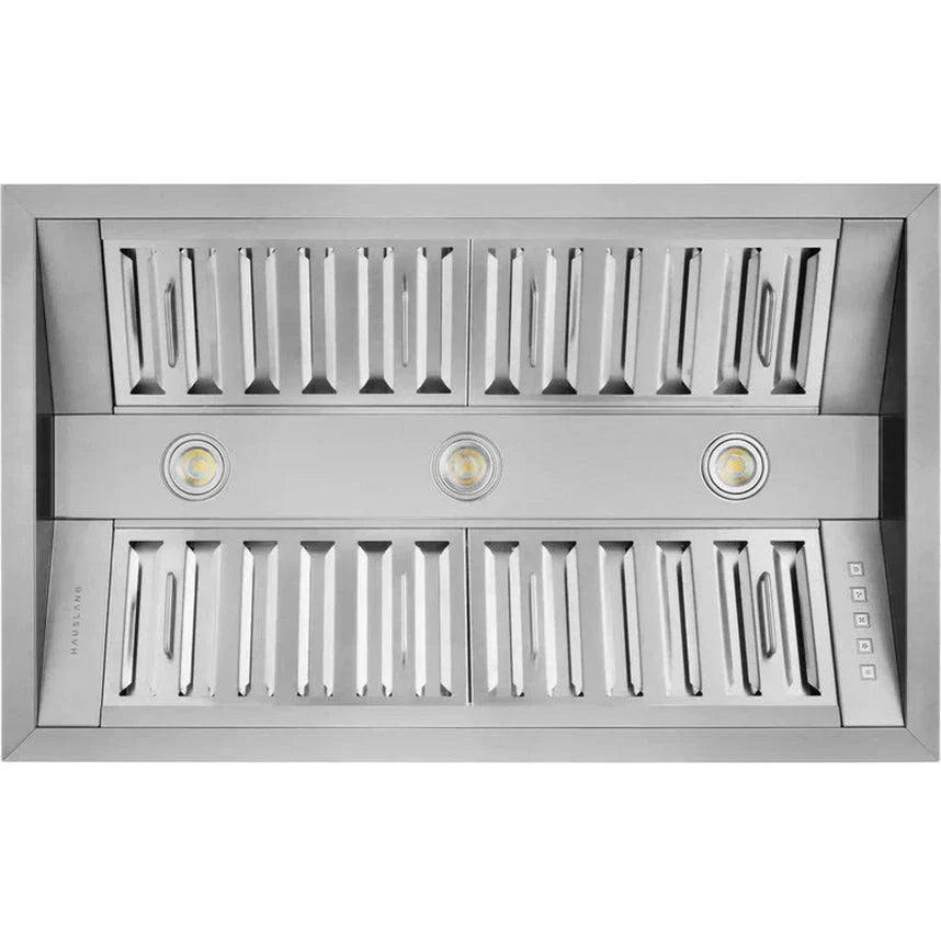 Hauslane 21 Deep 800 CFM Convertible Built-In Insert Range Hood in Stainless Steel -IN-R300SS-34