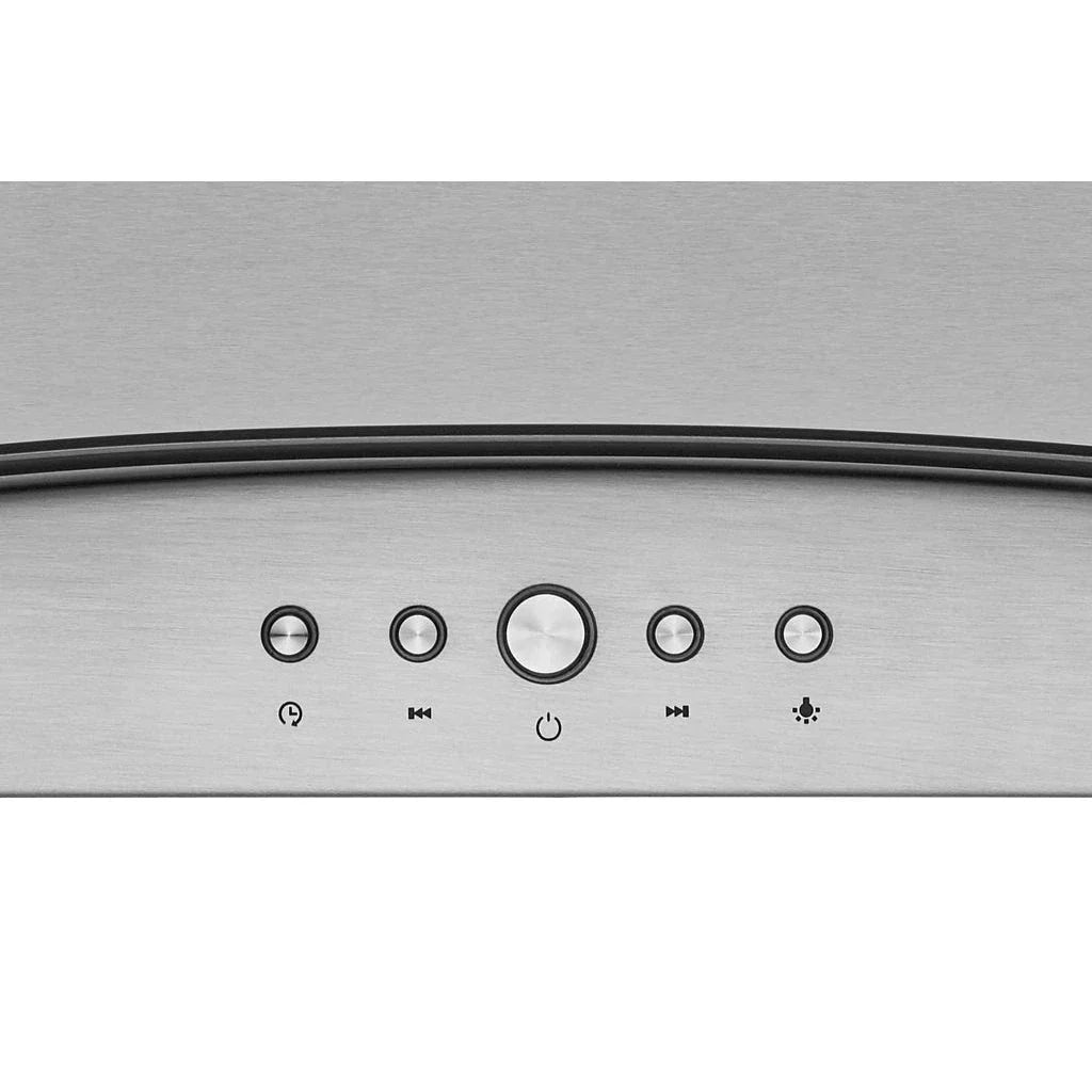 Hauslane 36-Inch Island Range Hood with Tempered Glass in Stainless Steel - IS-200SS-36