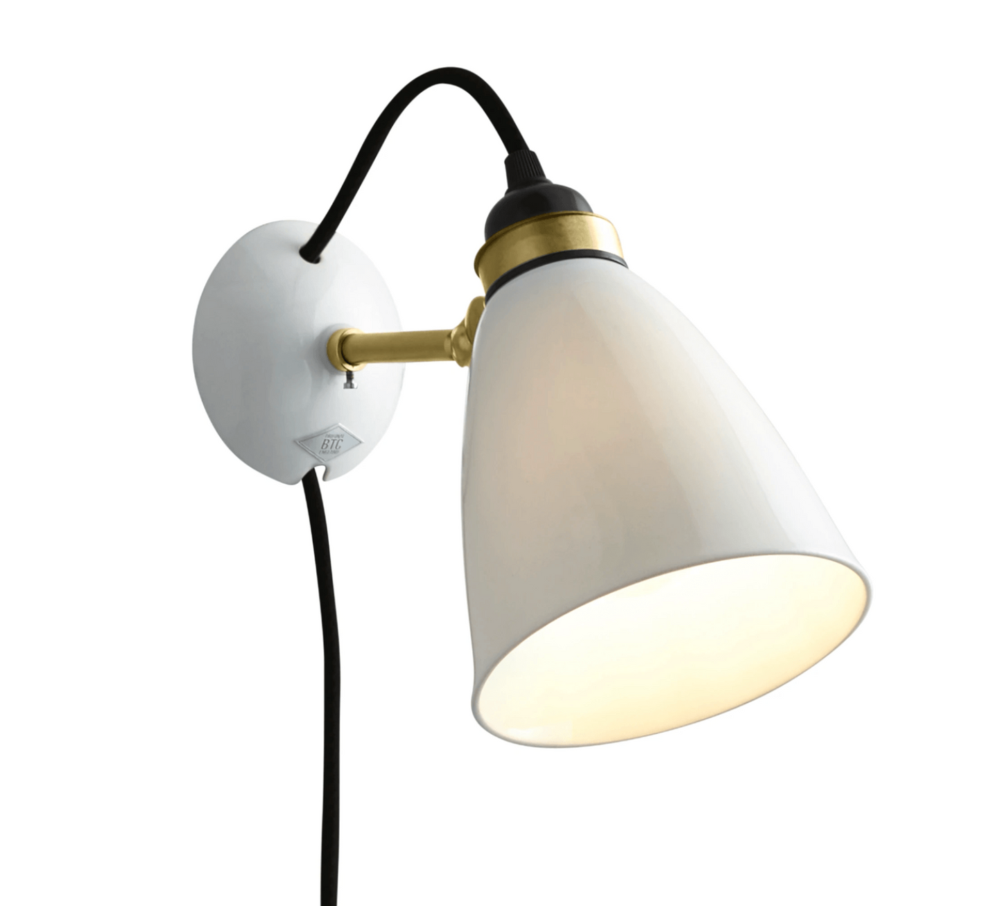 Original BTC Hector 30 Wall Light - Plug/Switch/Cord