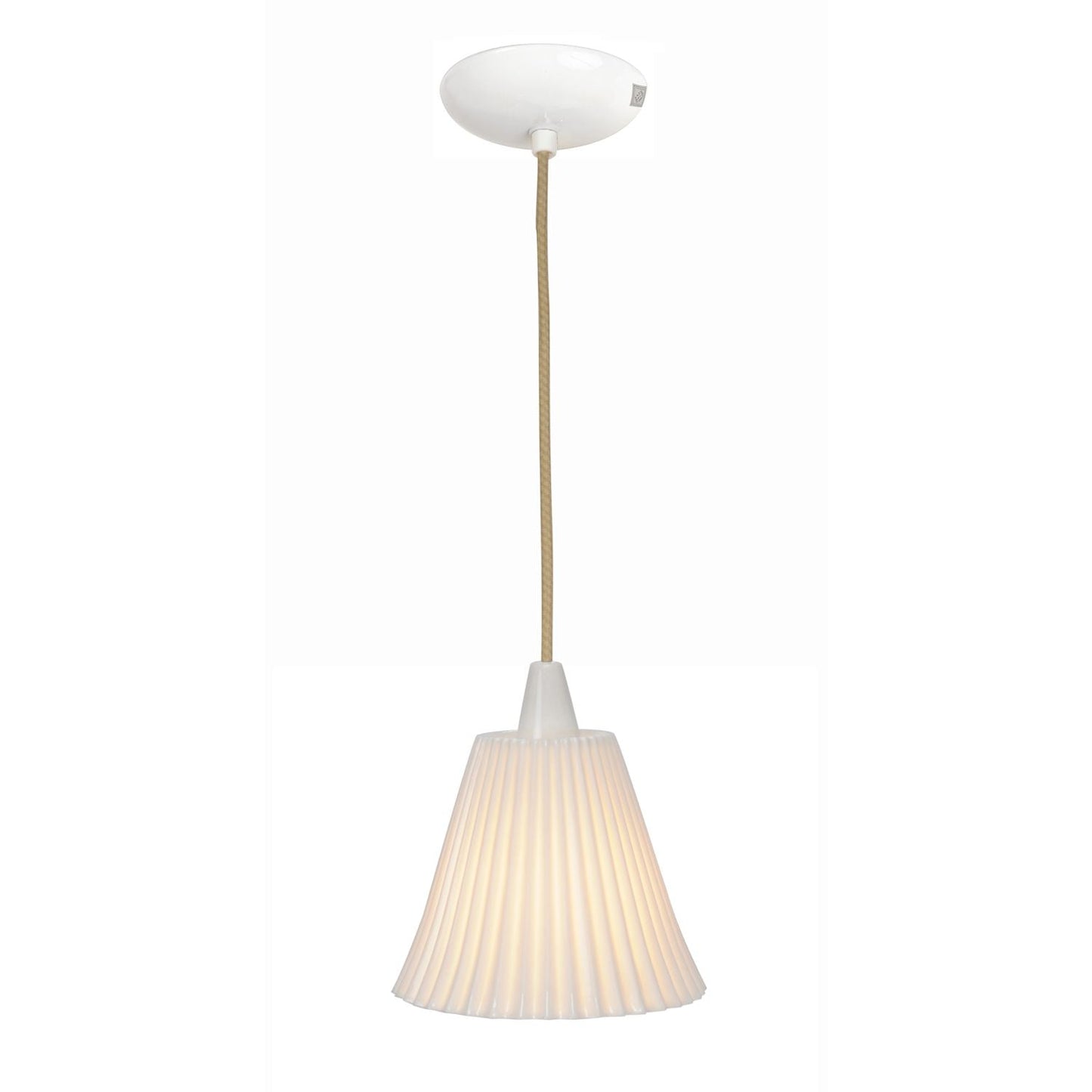 Original BTC Hector Large Pleat Pendant Light - Natural