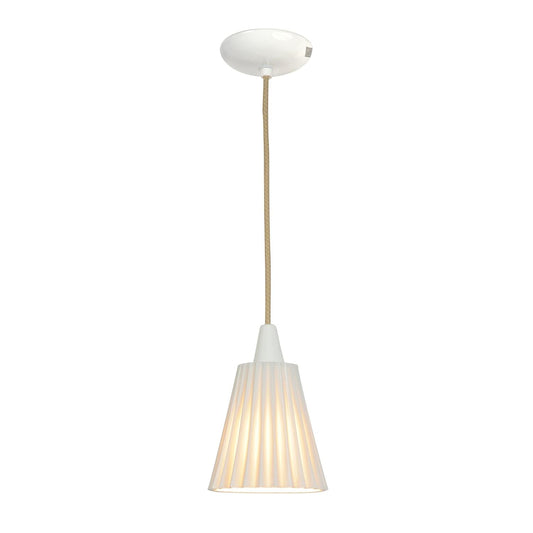 Original BTC Hector Medium Pleat Pendant Light - Natural