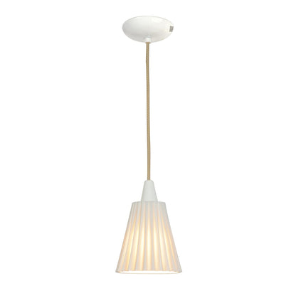 Original BTC Hector Medium Pleat Pendant Light - Natural