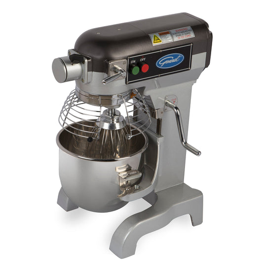General - GEM110, General Foodservice Planetary Stand Mixer, 10 Quart, Three (3) Speed, in Stainless Steel - GEM110