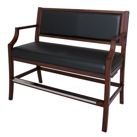 Hathaway Hampton Club Walnut Finish Spectator Bench - BG2554W