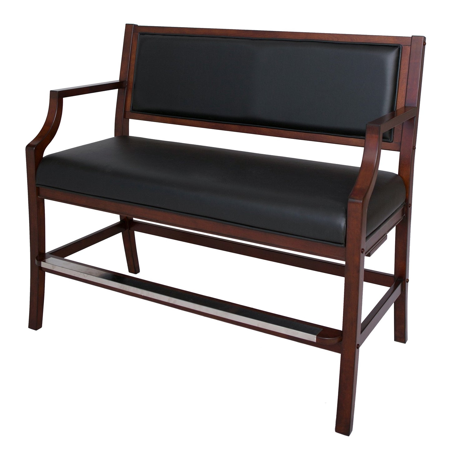 Hathaway Hampton Club Walnut Finish Spectator Bench - BG2554W