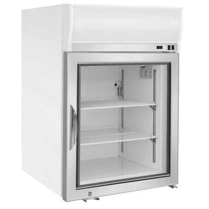 Maxx Cold Merchandiser Freezer, Countertop, 24.4"W, 4.2 cu. ft. Storage Capacity, in White - MXM1-4FHC