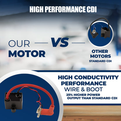 Tracer 26 Inch Men's Ace Beach Cruiser + BBR Tuning 2-Stroke Engine - STK-BEK80-S + MB-TOUCH-M-MBK