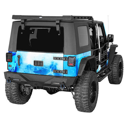 Hooke Road Rock Crawler Stubby Front Bumper & Different Trail Rear Bumper Combo(07-18 Jeep Wrangler JK JKU)
