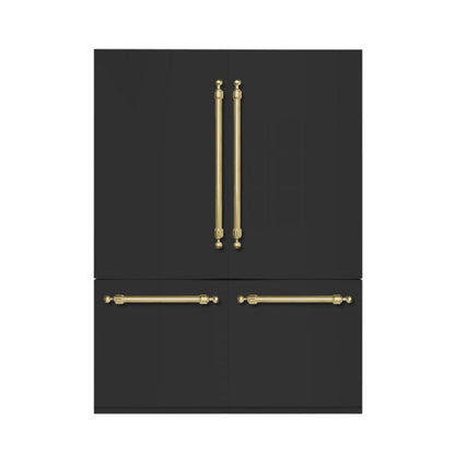 Hallman 60" Built-in, Side by Side, Refrigerator with Total 23.0 Cu.Ft. with Interior filtered water dispenser, Bottom Freezer with Total of 9.0 Cu.Ft. with automatic Icemaker, Panel Ready