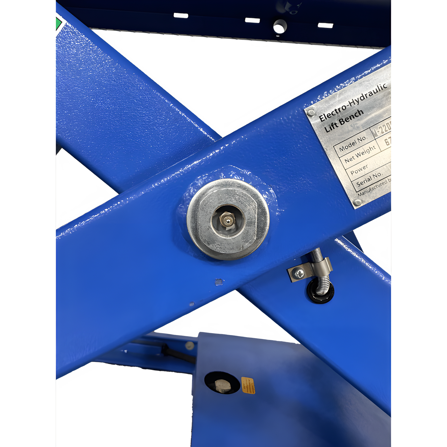 iDEAL Elec-Hydra Motorcycle Lift Bench w/Integrated Motor & Retractable Ramp - M-2200IEH-XR-1