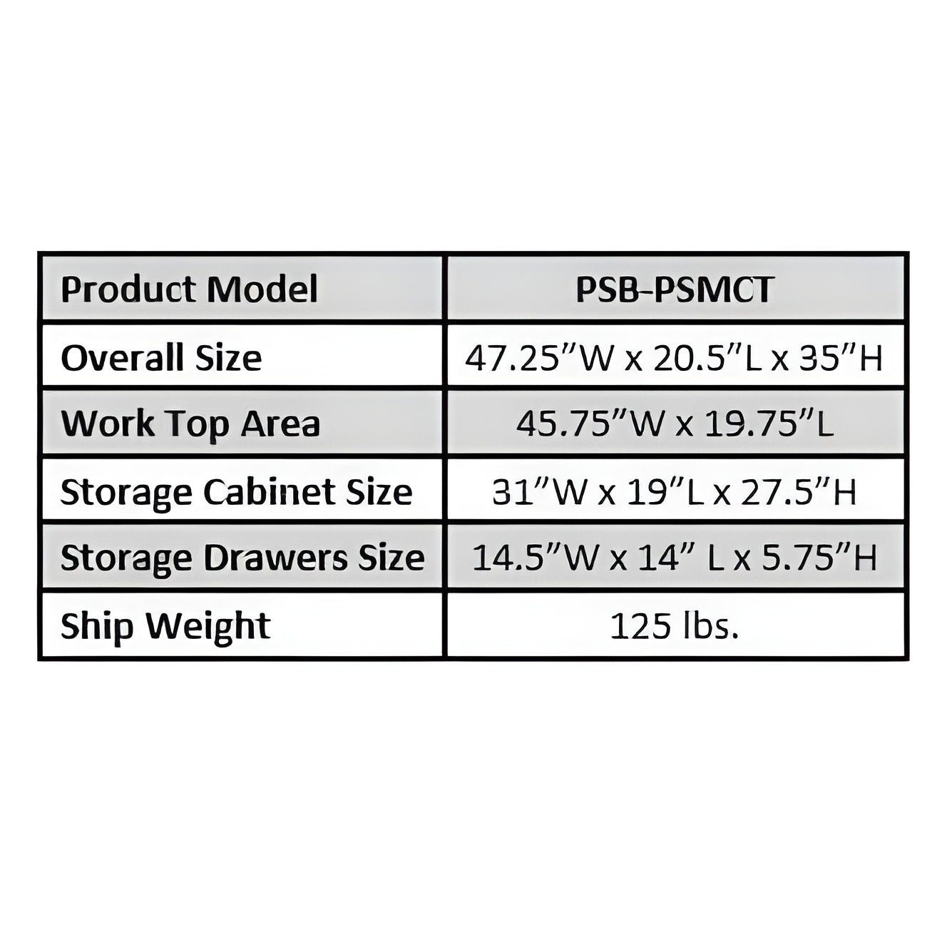 iDEAL PSB-PSMCT Paint Storage Mixing Cabinet & Table - PSB-PSMCT-1