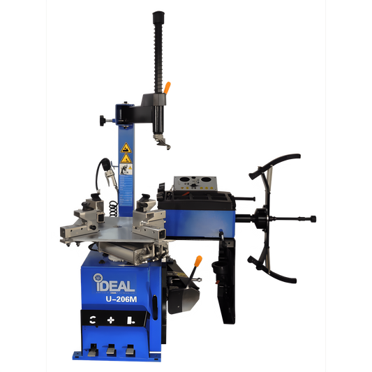 iDEAL Tire Changer & MC Wheel Balancer (Hand Spin) Combo w/ MC Adapter Kit - TCWB-PSC206M-iDEAL