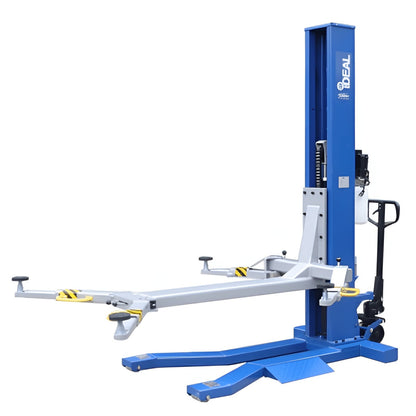 MSC-6KLP, 6,000 lb Single Post Car Lift - Portable - MSC-6KLP
