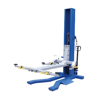 MSC-6KLP, 6,000 lb Single Post Car Lift - Portable - MSC-6KLP