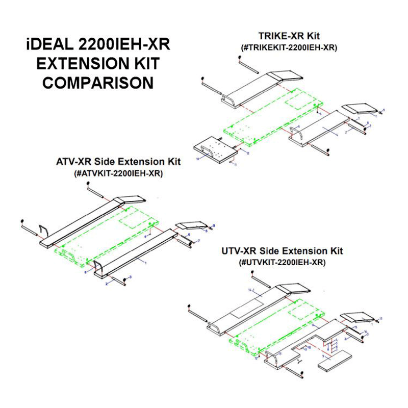 iDeal UTVKIT-2200IEH-XR Series UTV Extension Kit